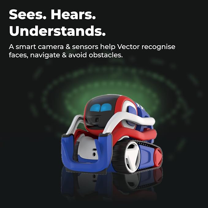 Anki Vector 2.0 AI ChatGPT Connected Robot Companion – Smart Autonomous Home Robot with Face Recognition and Voice Conversations - ChatGPT Subscription Required (Red, White & Blue) - Image 4