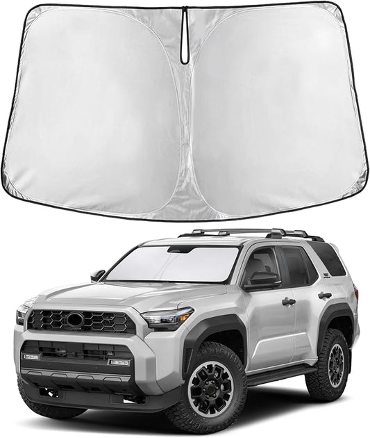 EcoNour Windshield Sunshade Compatible for Toyota 4Runner 2025 2026 SR5, Trail, TRD (Off-Road, Premium, Pro) Limited, Front Window Sun Shade Cover, UV Heat Blocker & Protector, Car Accessories by EcoNour