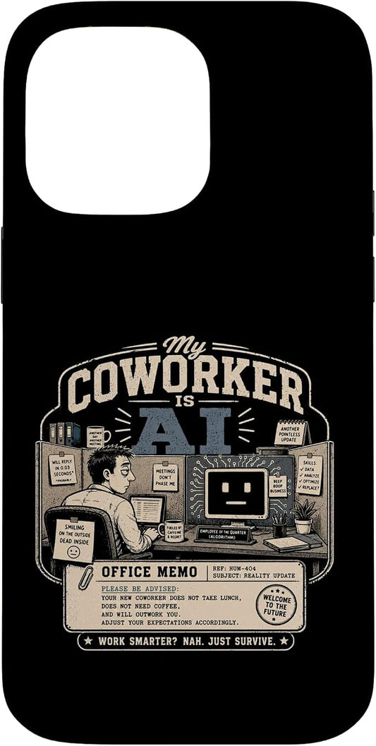 My Coworker is AI Office Humor Funny Workplace Replacement Case for iPhone 14 Pro Max by Unknown