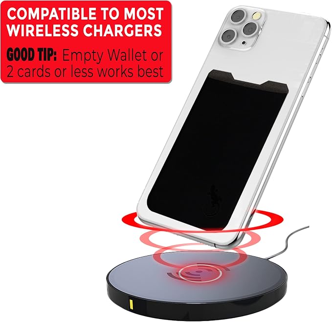Phone Wallet - Adhesive Card Holder - Cell Phone Pouch - Stick on Lycra Pocket by Gecko - Carry Credit Cards and Cash - Image 5