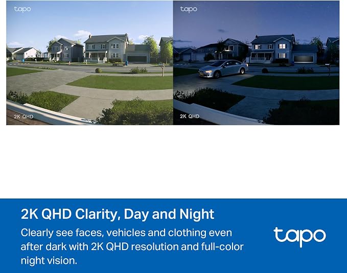 Tapo 2K+ Wired or Battery Powered Smart Video Doorbell with Chime - 180° Field of View, Person/Vehicle/Package Detection, Ring Call, 2-Way Audio, Subscription-Free Local Storage or Optional Cloud,D225 - Image 9