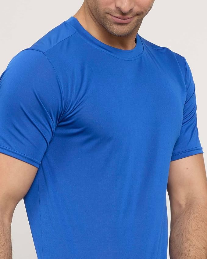 5 Pack Men's Dry Fit Short Sleeve T-Shirt Gym Workout Athletic Running Tee | Cooling, Moisture-Wicking, Crew Neck, Quick-Dry, Breathable, Active, Exercise, Fitness, Basketball, Cycling, Hiking, Tennis - Image 7