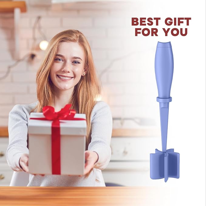 2Pack Meat Chopper Upgrade Hamburger Smasher, Masher for Ground Beef | Heat Resistant, Food-Grade Nylon, for Ground Turkey/Chicken and More, Non Stick Mix Grinder, Dishwasher Safe, Purple - Image 7
