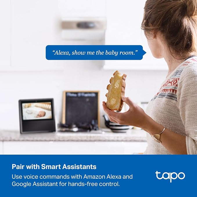 Tapo 4K Indoor Pan/Tilt Wired Security Camera - Works as a Baby Monitor, Person/Pet Detection, Facial Recognition, 360° AI Motion Tracking, Subscription-Free Local Storage or Optional Cloud, C260 - Image 10