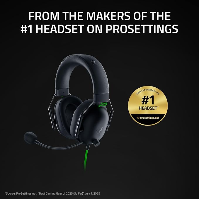 Razer BlackShark V2 X Gaming Headset: 7.1 Surround Sound - 50mm Drivers - Memory Foam Cushion - for PC, PS4, PS5, Switch - 3.5mm Audio Jack - Black (Pack of 8) - Image 2