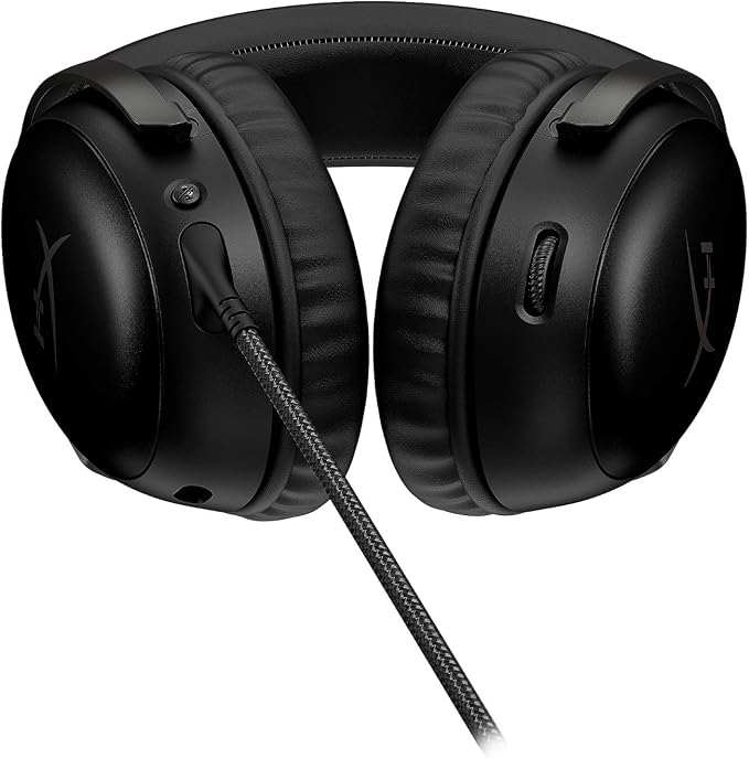 HyperX Cloud III – Wired Gaming Headset, PC, PS5, Xbox Series X|S, Angled 53mm Drivers, Spatial Audio, Memory Foam, Durable Frame, Ultra-Clear 10mm Mic, USB-C, USB-A, 3.5mm – Black - Image 3