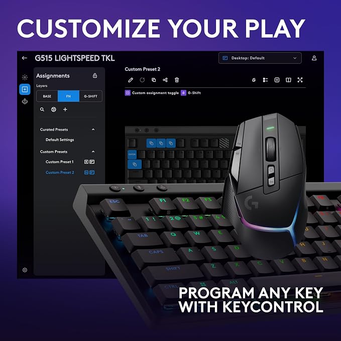 Logitech G502 X Plus Lightspeed Wireless Gaming Mouse + G515 TKL Wireless Gaming Keyboard (Tactile) Bundle: Black - Image 4