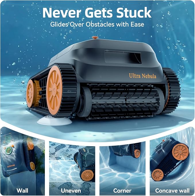 Ultra Nebula Cordless Pool Vacuum Robot, with 5580 GPH Suction, 180 Mins Runtime, Floor & Wall Cleaning, Smart Navigation, Pool Cleaner for Inground and Above Ground Pools up to 3229 Sq.Ft - Image 7