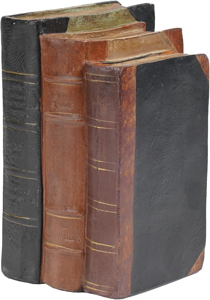 Guichifun Decorative Books Home Decor Clearance - Resin Retro Classical Fake Books Faux Books Decoration Fall Decor Gifts for Men Coffee Table Shelf Decor for Living Room Decor 5.5 * 4.5 * 7.5 Inch by Guichifun