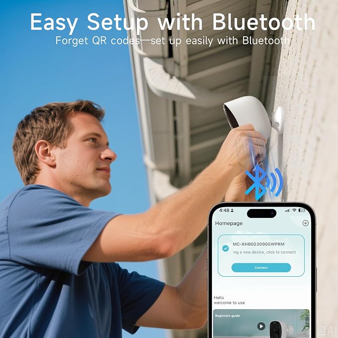2K Security Camera Wireless Outdoor, 5GHz/2.4GHz WiFi Camera for Home Security Battery Powered, AI Motion Detection, Color Night Vision, 2-Way Talk,Siren,Spotlight,IP65,Works w/Alexa,Cloud/SD - Image 3