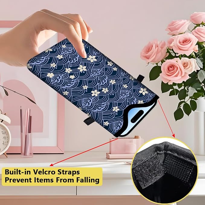 Floral Neoprene Phone Sleeve Pouch with Adjustable Strap Neck Lanyard Fits Most Smartphones 7.1 x 3.9 Inch Cute Cell Phone Crossbody Bag Waterproof Carrying Cellphone Case Bag for Women - Image 3