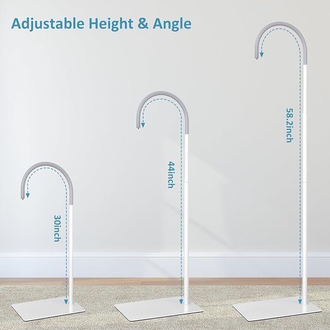 HelloBaby Baby Monitor Floor Stand - Adjustable Height Camera Mount for HB6550/ Plus/ HB6560/ HB65/ HB6148/ HB6351/ HB40/ HB6339 & More Model, Stable Base, No-Drill Installation, Wall-Safe Holder - Image 3