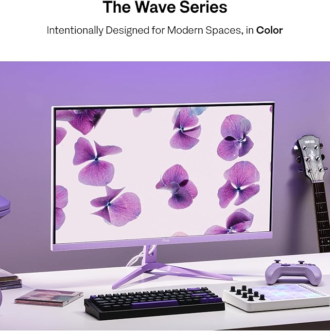 Pixio PX246 Wave Purple 24 inch 120Hz Refresh Rate FHD 1080p Resolution IPS Panel 4ms GTG Response Time Gaming Monitor with Adaptive Sync - Image 2