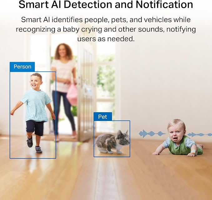 TP-Link Tapo 2K QHD Pan/Tilt Wi-Fi Camera | Apple HomeKit | Physical Privacy Mode | Color Night Vision | Motion Tracking | 2-Way Audio | Local/Cloud Storage | Works w/Alexa&Google Home | (Tapo C225) - Image 8
