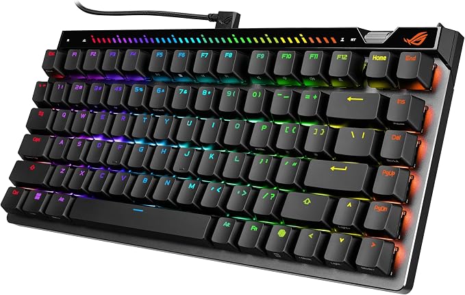 ASUS ROG Falchion Ace 75 HE Wired Analog/Hall Effect Gaming Keyboard – 75% TKL, USB, Hot Swappable HFX V2 Magnetic Switch, Rapid Trigger, 8KHz Polling, ABS Keycap, Carry Case, Web-based Config - Black - Image 8