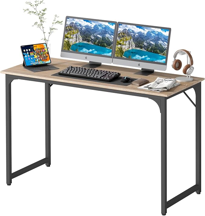 BestOffice Computer Desk,Home Office Desk, Modern Simple Style for Home Office Study Writing (Nature, 47 Inch) by BestOffice