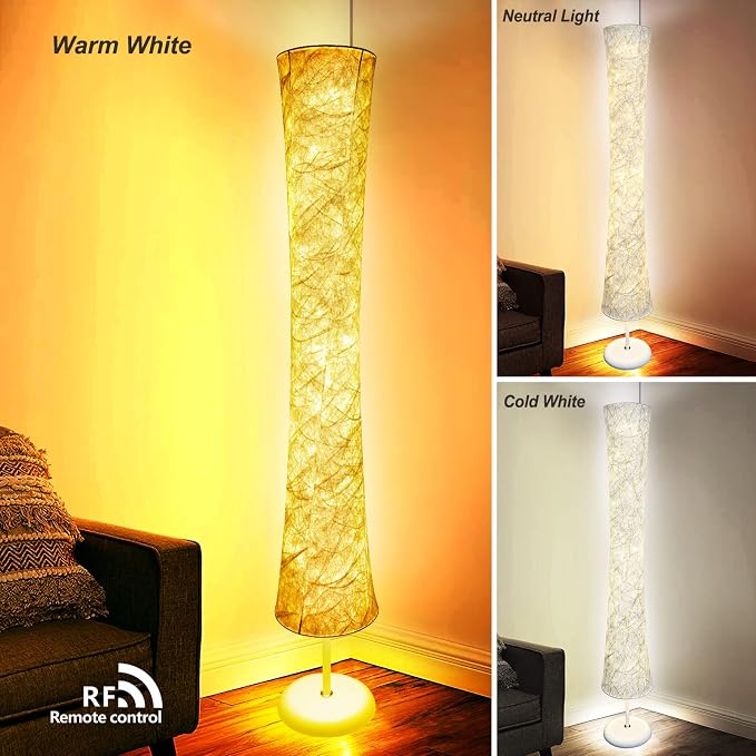 WORLD WIN Floor Lamp, 61'' Smart RGB LED Corner Lamp with Music Sync and 16 Million DIY Colors, 3 Color Temperature, APP & Remote Control, Color Changing Standing Floor Lamp with Stand - Image 5