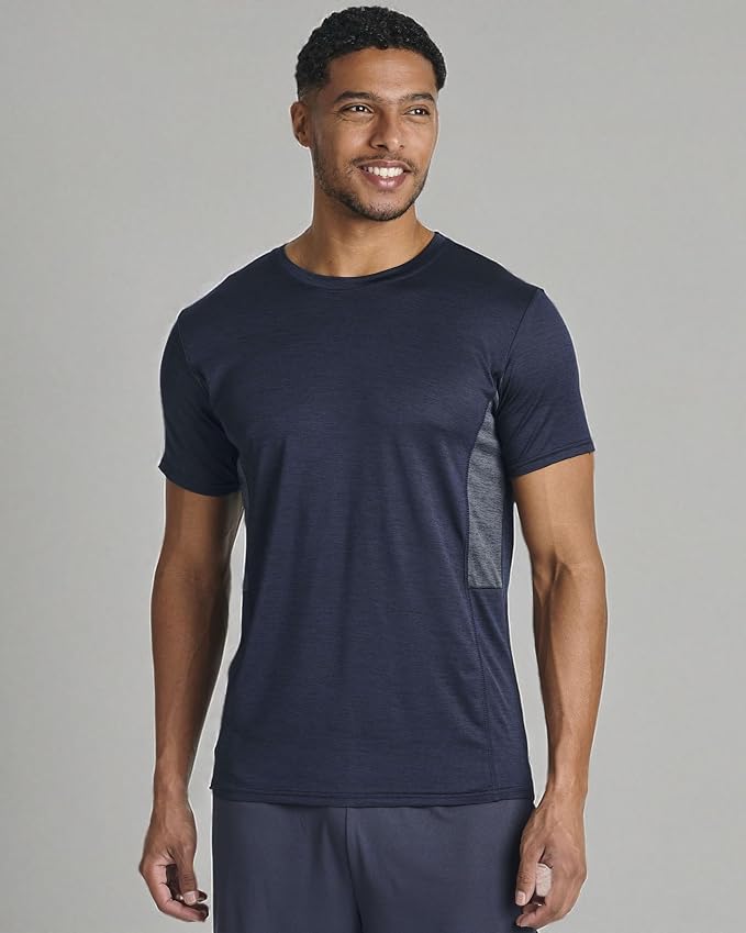 5 Pack Men's Dry Fit Short Sleeve T-Shirt Gym Workout Athletic Running Tee | Cooling, Moisture-Wicking, Crew Neck, Quick-Dry, Breathable, Active, Exercise, Fitness, Basketball, Cycling, Hiking, Tennis - Image 9