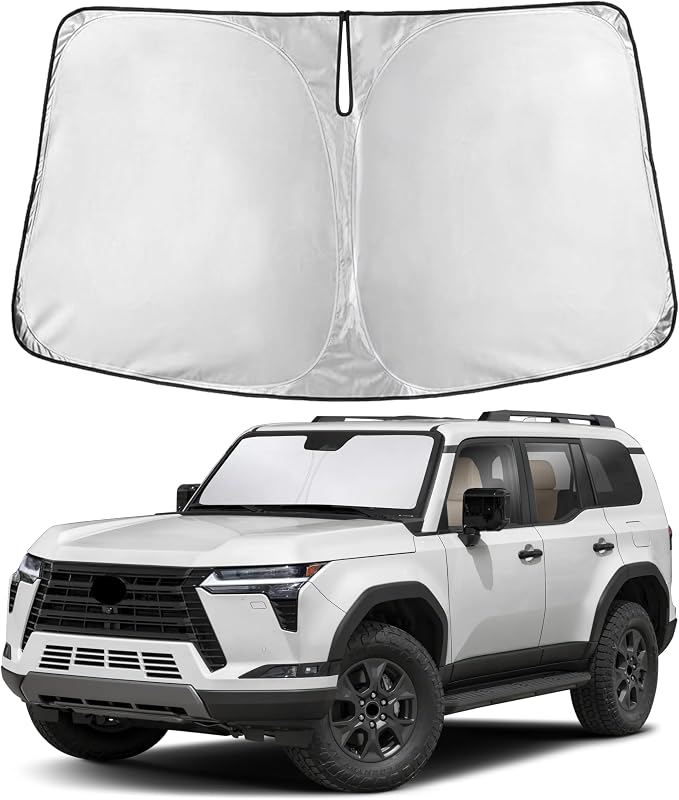 EcoNour Windshield Sunshade Compatible for Lexus GX550 2024 2025, Sun Visor for Front Windshield & Window Sun Shade Cover, UV Heat Blocker & Protector, Car Accessories by EcoNour