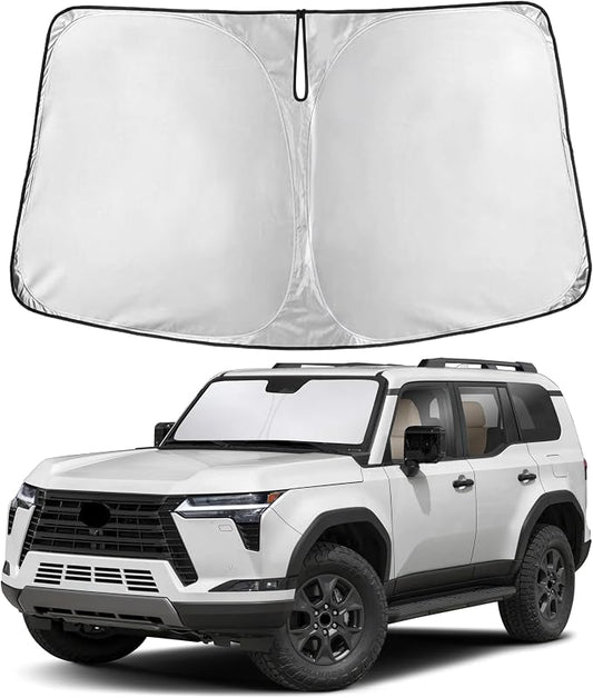 EcoNour Windshield Sunshade Compatible for Lexus GX550 2024 2025, Sun Visor for Front Windshield & Window Sun Shade Cover, UV Heat Blocker & Protector, Car Accessories by EcoNour