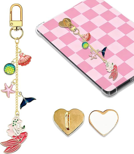 Charm Chains for Kindle,Cute E-reader Phone Charm Bracelets Accessories Compatible for Kindle E-Reader Phone iPad AirPod,Gifts for Reader Booklovers by Unknown