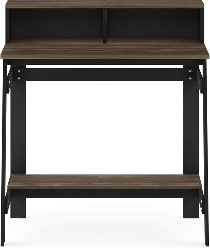 Furinno Simplistic A Frame Computer Desk, 17.9"D x 31.6"W x 35.5"H, Columbia Walnut - Image 6