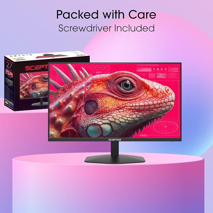 New! Sceptre 27-inch Prime Gaming Monitor DisplayPort x2 180Hz HDMI x2 180Hz Build-in Speakers, Machine Black 2027 (E275B-FW180T Series) - Image 2