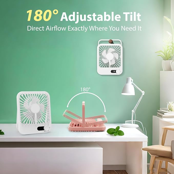 Portable Fan for Travel, 4000mAh Cruise Must Haves for Cruise Approved Rechargeable with 100 Speed Wind Adjustable, Portable Carbin Cruise Fan Magnetic for Cruise Ship Essentials 2026 - Image 6