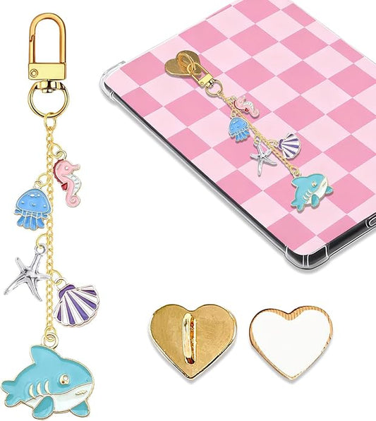 Charm Chains for Kindle,Cute E-reader Phone Charm Bracelets Accessories Compatible for Kindle E-Reader Phone iPad AirPod,Gifts for Reader Booklovers by Unknown
