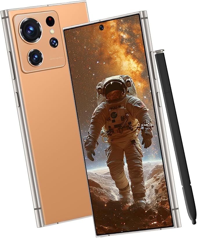 S24 Ultra Unlocked Cell Phones Smartphone with Built-in Pen 8+256GB Android 13 Phones 6.8" HD Screen Dual SIM 108MP+48MP Camera (Oranges) - Image 2