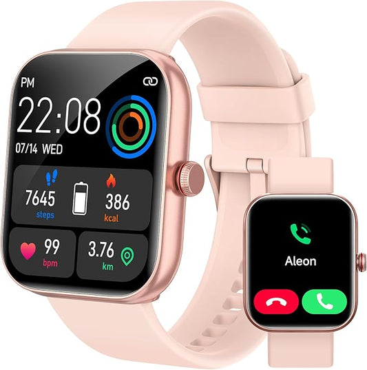 Smart Watch for Women, Smartwatch for iPhone & Android Bluetooth (Answer/Call) Built-in Alexa, 1.91" HD Fitness Tracker with 105+ Sport Modes, IP68 Waterproof, Sleep/Heart Rate/SpO2/Stress Monitor by Yoeve---accessyourworld