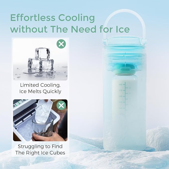Momcozy Portable Breast Milk Cooler for Travel, 24H Ice-Free Cooling Breastmilk Storage Bottles Container, 12oz Leak Proof Outdoor Small Freezer, Baby Breastfeeding Essential for New Moms - Image 6