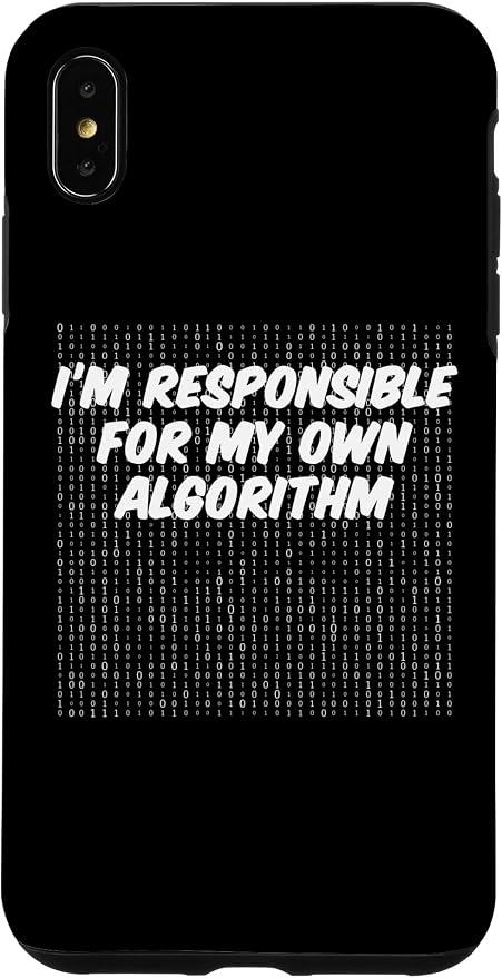 iPhone XS Max Binary Code Computer Algorithm AI Artificial Intelligence Case by Unknown