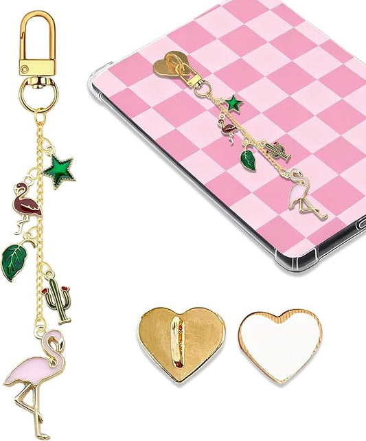 Charm Chains for Kindle,Cute E-reader Phone Charm Bracelets Accessories Compatible for Kindle E-Reader Phone iPad AirPod,Gifts for Reader Booklovers by Unknown