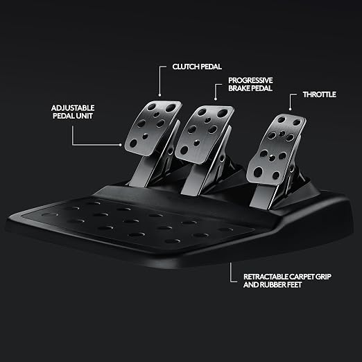 Logitech G29 Racing Wheel and Pedals for PS5/PS4/PC | Stainless steel paddle shifters, leather steering wheel cover, real force feedback, for PS5, PS4, PC, Mac - Image 7