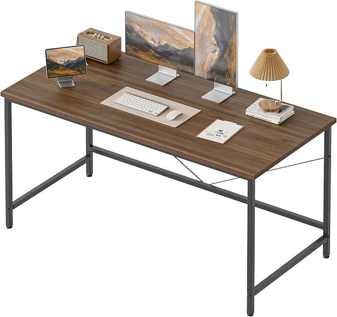 Mericonia 32x16 Inch Computer Desk, 0.6" Thick Small Office Table | Modern Simple Style, Small Study & Writing Table for Home Bedroom Work Walnut - Image 6