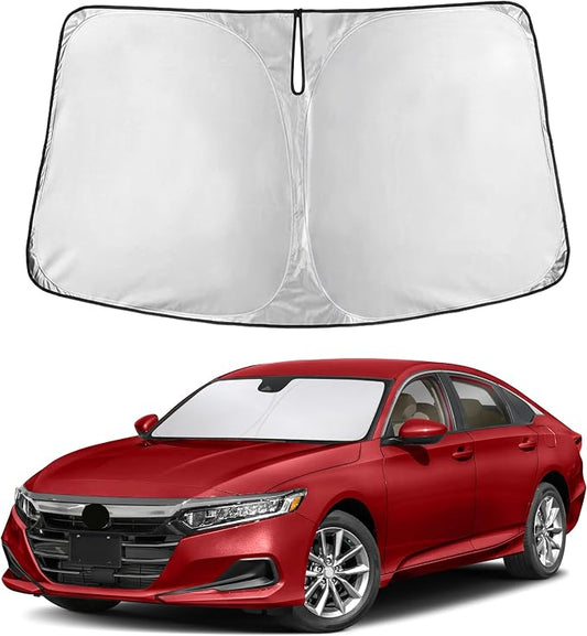 EcoNour Windshield Sunshade Compatible for Honda Accord 2018-2020 2021 2022, Sun Visor for Front Windshield & Window Sun Shade Cover, UV Heat Blocker & Protector, Car Accessories by EcoNour
