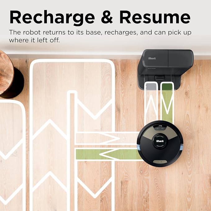 SharkMatrix Plus 2-in-1 Robot Vacuum & Mop, Black/Brass, AV2610WA | Sonic Mopping, Matrix Clean, CleanEdge, HEPA 60-Day Self-Empty Base, 360° LiDAR Mapping, Self-Cleaning Brushroll, Wi-Fi - Image 9
