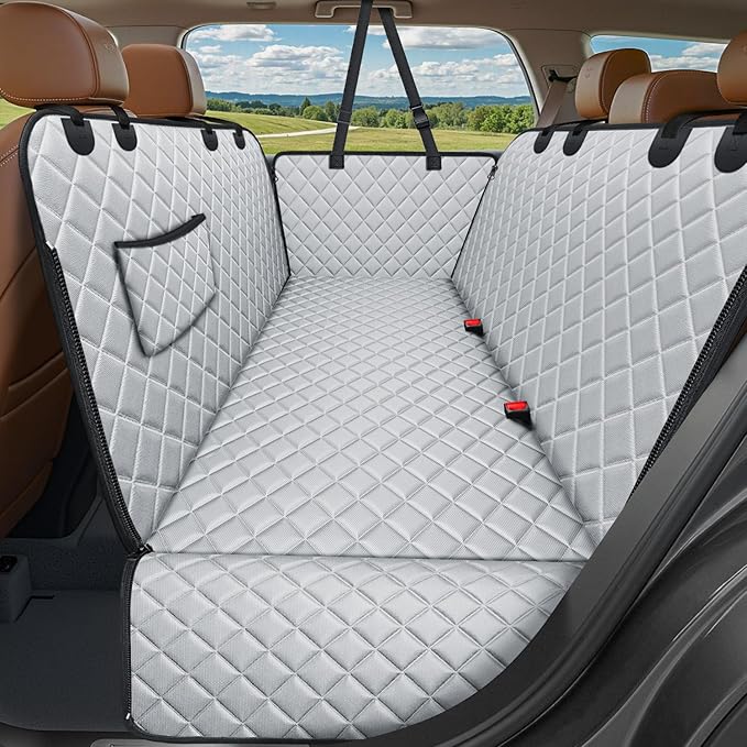 URPOWER Dog Car Seat Cover for Pets 100% Waterproof Seat Cover Hammock 600D Heavy Duty Scratch Proof Nonslip Durable Soft Back Seat Covers for Cars and SUVs by URPOWER