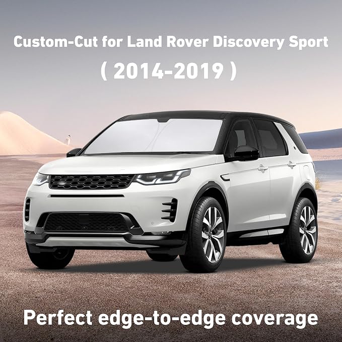 EcoNour Windshield Sunshade Compatible for Land Rover Discovery Sport 2014-2024, 2025, 2026 Sun Visor for Front Windshield & Window Sun Shade Cover, UV Blocker&Protector, Car Accessories - Image 2