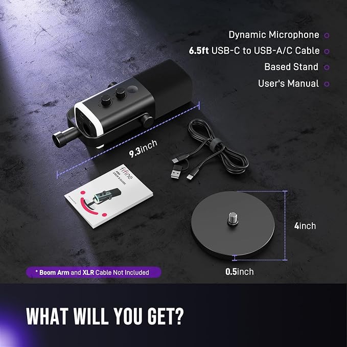 FIFINE AmpliGame AM8 USB/XLR Dynamic Microphone for Gaming Streaming | Podcast Mic with RGB Light, Mute Button, Headphones Jack, Desktop Stand, for Vocal Recording Singing YouTube - Image 9
