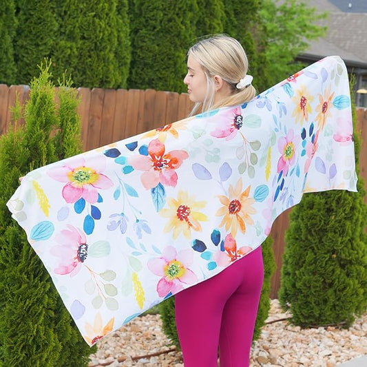 SHAKEitCOOL Large Cooling Shawl - Instant Heat Relief for Outdoor Events by SHAKEitCOOL