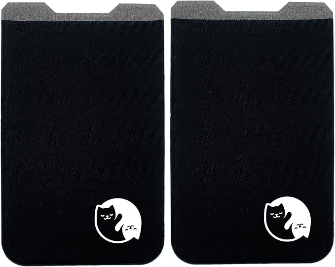 Phone Wallet - Adhesive Card Holder - Cell Phone Pouch - Stick on Lycra Pocket by Gecko - Carry Credit Cards and Cash - Image 9