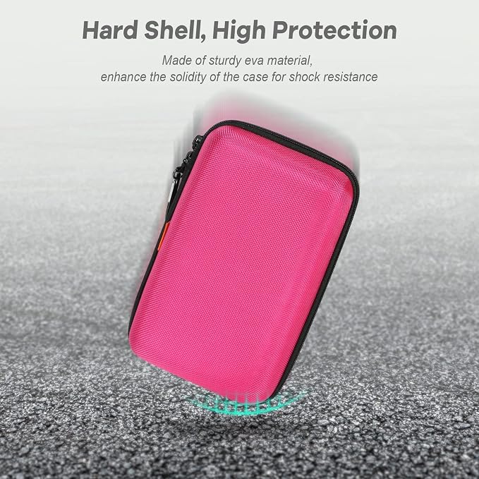 Electronics Tech Organizer Portable Travel Case - Hard Shell Protective Carrying Case for External Hard Drive, Phone Charger, Power Bank, Small Gadgets Storage Pouch Bag - Image 3