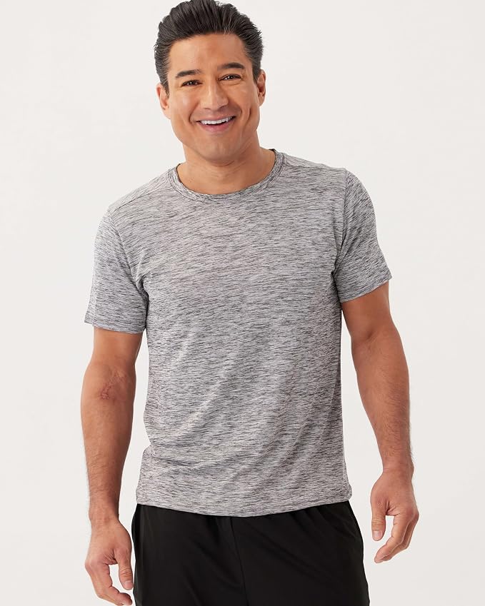 5 Pack Men's Dry Fit Short Sleeve T-Shirt Gym Workout Athletic Running Tee | Cooling, Moisture-Wicking, Crew Neck, Quick-Dry, Breathable, Active, Exercise, Fitness, Basketball, Cycling, Hiking, Tennis - Image 9
