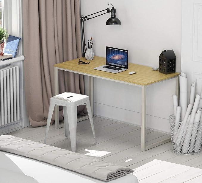 SHW Mission 48-Inch Home Office Computer Desk, Oak - Image 2