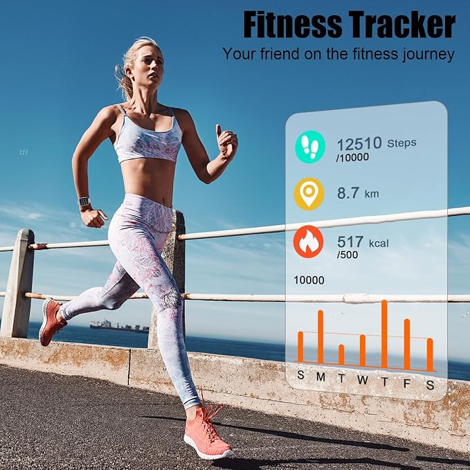 Smart Watch for Men Women (Answer/Make Call), 1.96"HD Smartwatch with Heart Rate/Sleep Monitor/Pedometer, 113+ Sports Modes, New Fitness Watch IP68 Waterproof, Activity Tracker for Android iOS-Purple - Image 7
