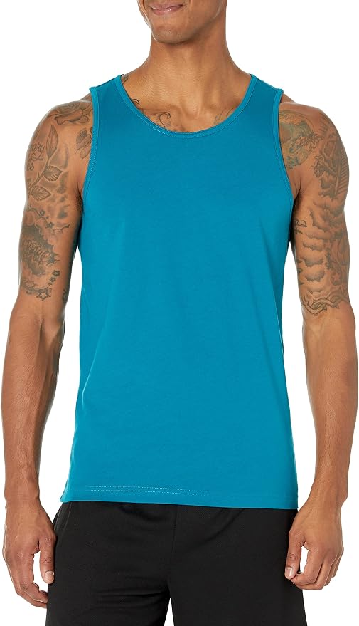 Amazon Essentials Men's Active Quick Dry Tech Stretch Moisture Wicking Lightweight Gym Tank Top by AmazonEssentials