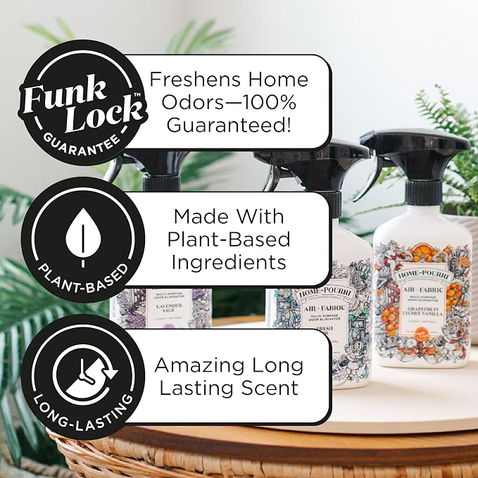 Home-Pourri Air + Fabric Multi-Purpose Odor Freshener Spray, Bamboo Rain, 11 Fl Oz - Jasmine, Bamboo and Fresh Grass - Image 4