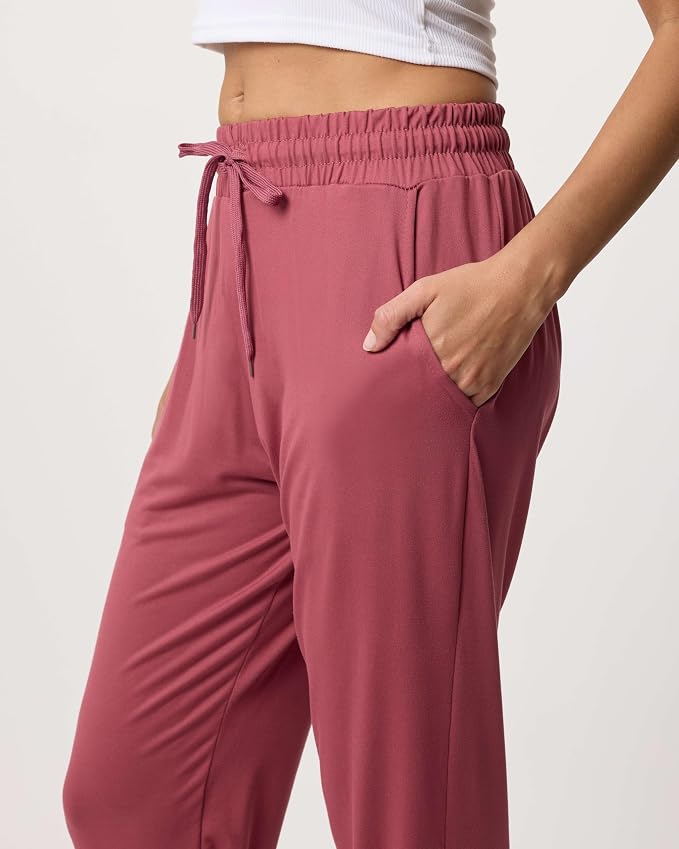 3 Pack Women's Lounge Joggers Sweatpant Active Athletic Yoga Workout Pocket | Available in Plus Size, Ladies Casual, Drawstring Gym Pants, Sleep Bottoms, Hiking, Running, Fitness, Exercise, Pajama, Soft - Image 4